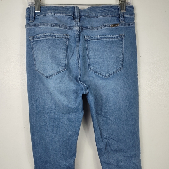 Kancan Light Blue Skinny Jeans Button Fly 13/30 - Picture 6 of 11